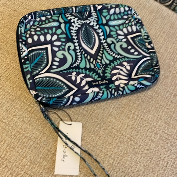 NWT Vera Bradley set Personal Travel Organizer Clutch Case in Blue Island - Picture 7 of 15